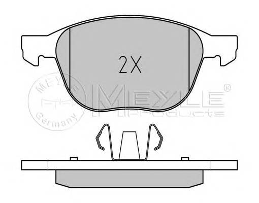 MEYLE 025 237 2318 Комплект тормозных колодок,