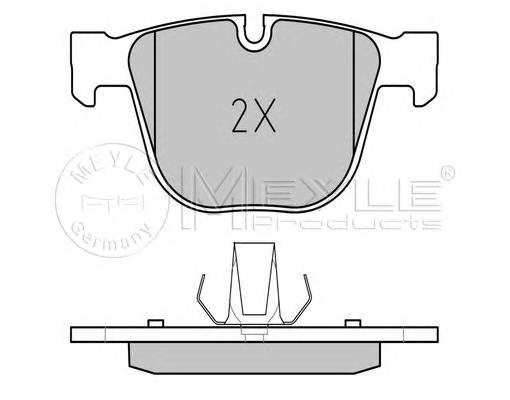 MEYLE 025 237 3017 Комплект тормозных колодок,