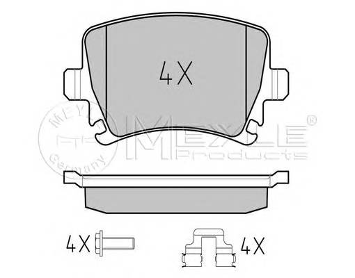 MEYLE 025 239 1417/PD Комплект тормозных колодок,