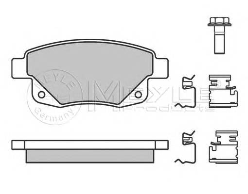 MEYLE 025 244 8617/W Комплект тормозных колодок,