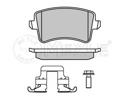 MEYLE 025 246 0617/K1 Комплект тормозных колодок,