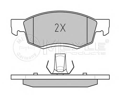 MEYLE 025 246 7318 Комплект гальмівних колодок,