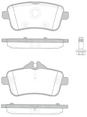 ROADHOUSE 21503.10 Комплект гальмівних колодок,