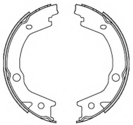 REMSA 4697.00 Комплект гальмівних колодок,