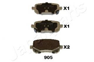 JAPANPARTS PP-905AF Комплект тормозных колодок,