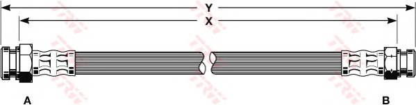 TRW PHA115 Тормозной шланг