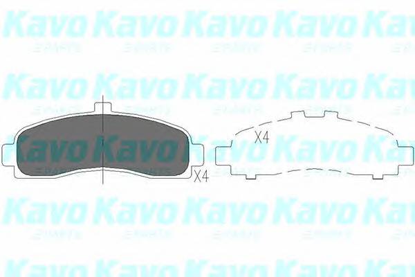 KAVO PARTS KBP-6505 Комплект тормозных колодок,