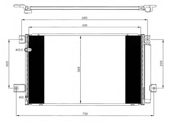 NRF 35628 Конденсатор, кондиционер