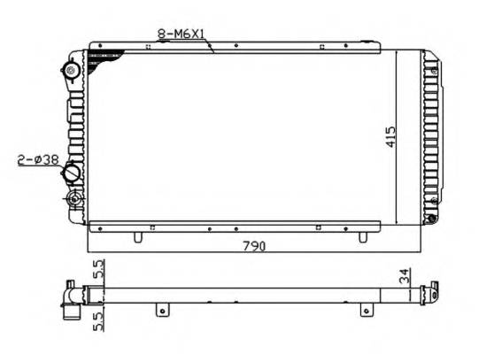 NRF 52062A CHODNICA FIAT DUCATO/BOXER