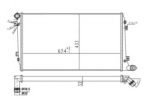 NRF 53814A CHODNICA VW A3