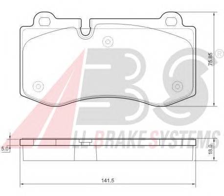 A.B.S. 37565 Комплект тормозных колодок,