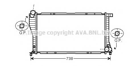 AVA QUALITY COOLING BW2234 Радиатор, охлаждение двигателя