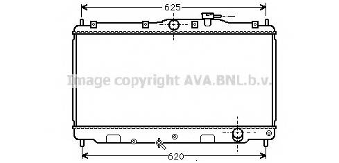 AVA QUALITY COOLING HD2010 Радиатор, охлаждение двигателя