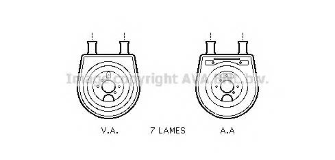 AVA QUALITY COOLING HY3154 масляный радиатор, двигательное