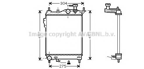 AVA QUALITY COOLING HYA2099 Радиатор, охлаждение двигателя