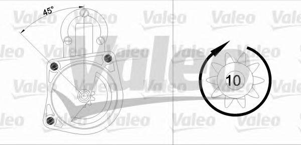 VALEO 455725 Стартер