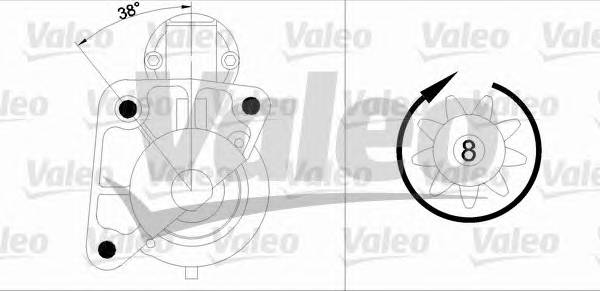 VALEO 455950 Стартер