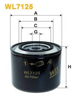 WIX FILTERS WL7125 Масляный фильтр