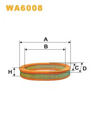 WIX FILTERS WA6008 Воздушный фильтр