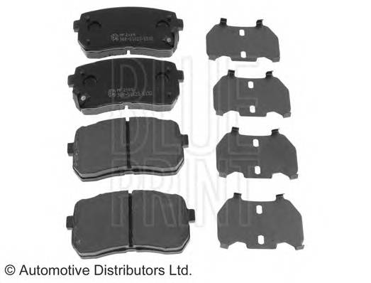 BLUE PRINT ADG04289 Комплект тормозных колодок,