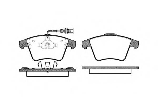 WOKING P11453.11 Комплект гальмівних колодок,