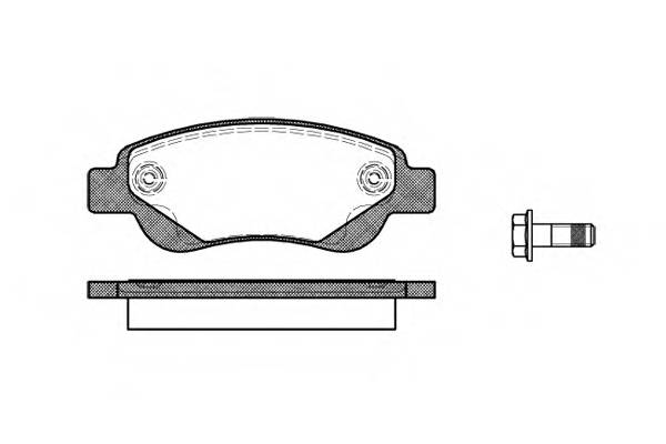 WOKING P10773.00 Комплект тормозных колодок,