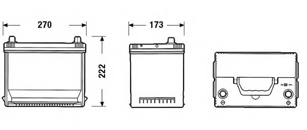 EXIDE EA754 Стартерная аккумуляторная батарея;