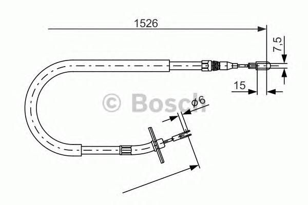 BOSCH 1 987 477 859 Трос, стояночная тормозная