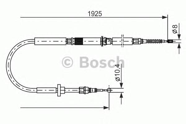 BOSCH 1 987 477 959 Трос, стоянкова гальмівна