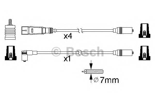 BOSCH 0 986 356 317 Комплект проводов зажигания