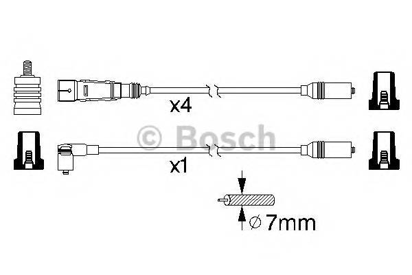 BOSCH 0 986 356 339 Комплект дротів запалювання