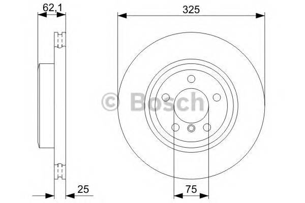 BOSCH 0 986 479 348 Гальмівний диск