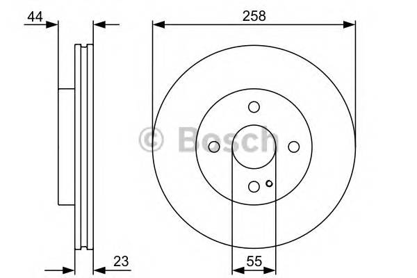 BOSCH 0 986 479 541 Тормозной диск