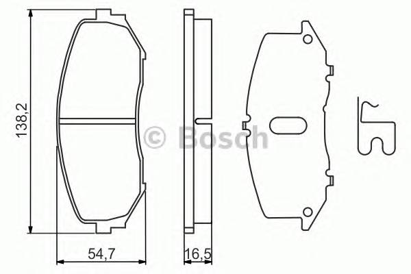 BOSCH 0 986 494 241 Комплект гальмівних колодок,