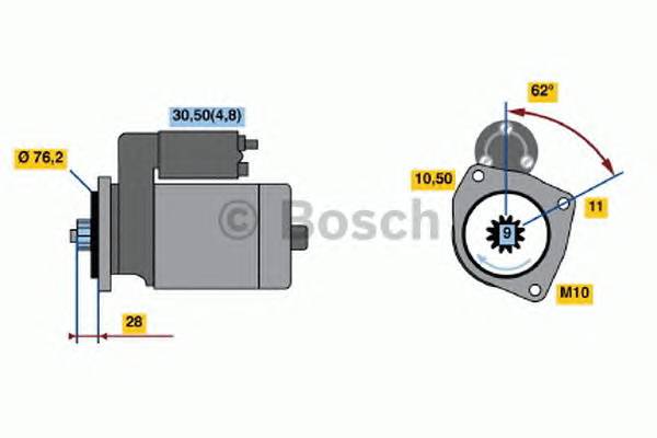 BOSCH 0 001 125 519 Стартер