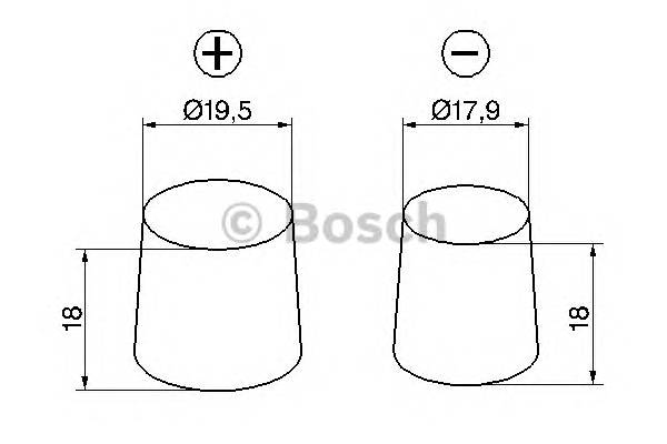 BOSCH 0 092 S40 250 Стартерна акумуляторна батарея;