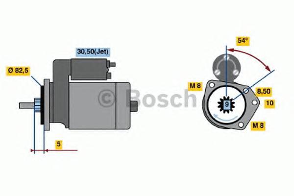 BOSCH 0 986 016 800 Стартер