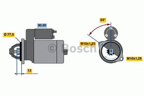 BOSCH 0 986 020 401 Стартер