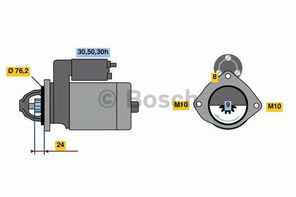 BOSCH 0 986 022 880 Стартер