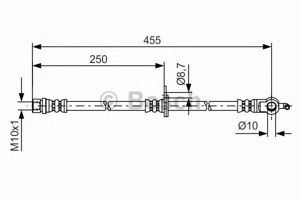 BOSCH 1 987 481 389 Тормозной шланг