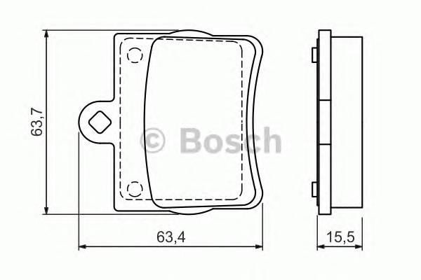 BOSCH 0 986 494 017 Комплект гальмівних колодок,