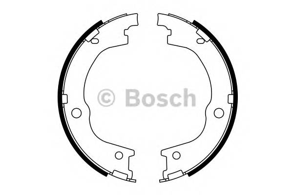 BOSCH 0 986 487 780 Комплект тормозных колодок,