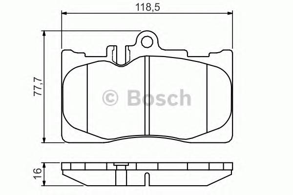 BOSCH 0 986 495 138 Комплект тормозных колодок,