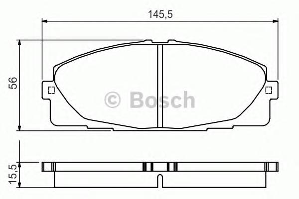 BOSCH 0 986 495 152 Комплект гальмівних колодок,