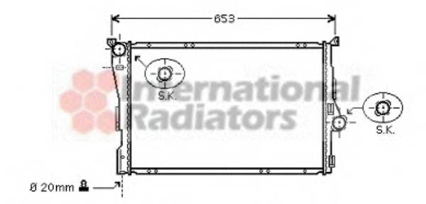 VAN WEZEL 06002278 Радиатор, охлаждение двигателя