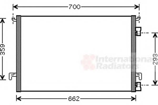 VAN WEZEL 37005397 Конденсатор, кондиционер