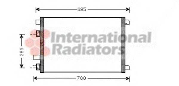 VAN WEZEL 43005305 Конденсатор, кондиционер