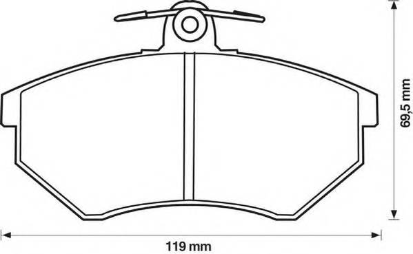 JURID 571376J Комплект тормозных колодок,