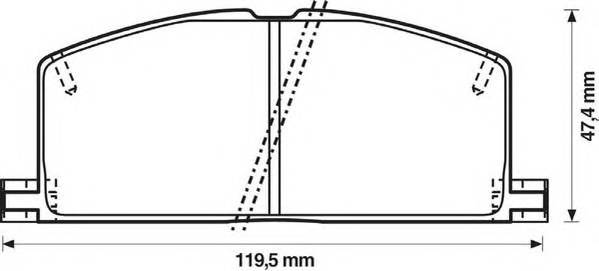 JURID 572255J Комплект тормозных колодок,