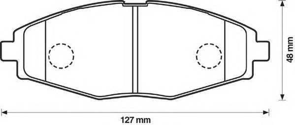 JURID 572402J Комплект гальмівних колодок,